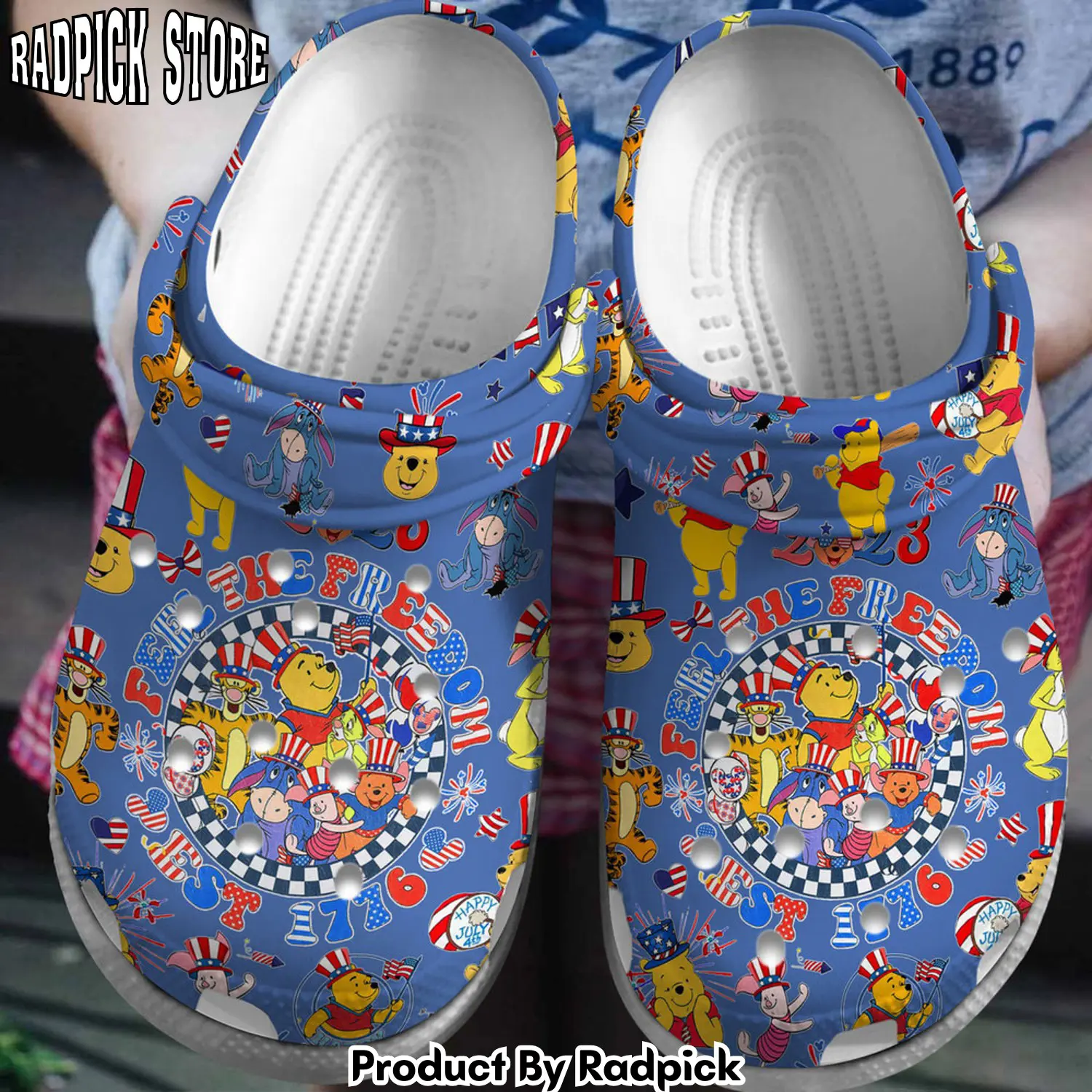 Radpick premium pooh and friends cartoon book clogs shoes comfortable for men women rp6522158